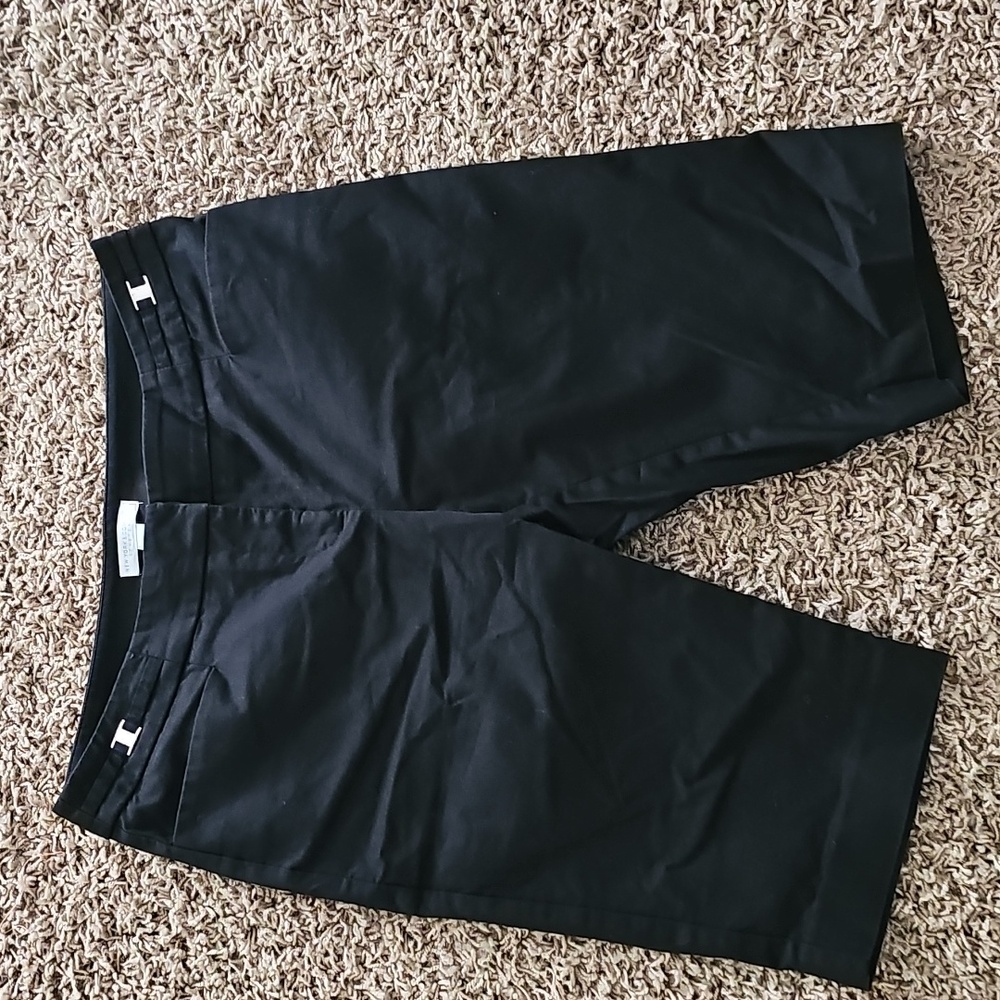 New York & Company Black Shorts Bermuda Long Cut Size 4 Dress Suit Separates
